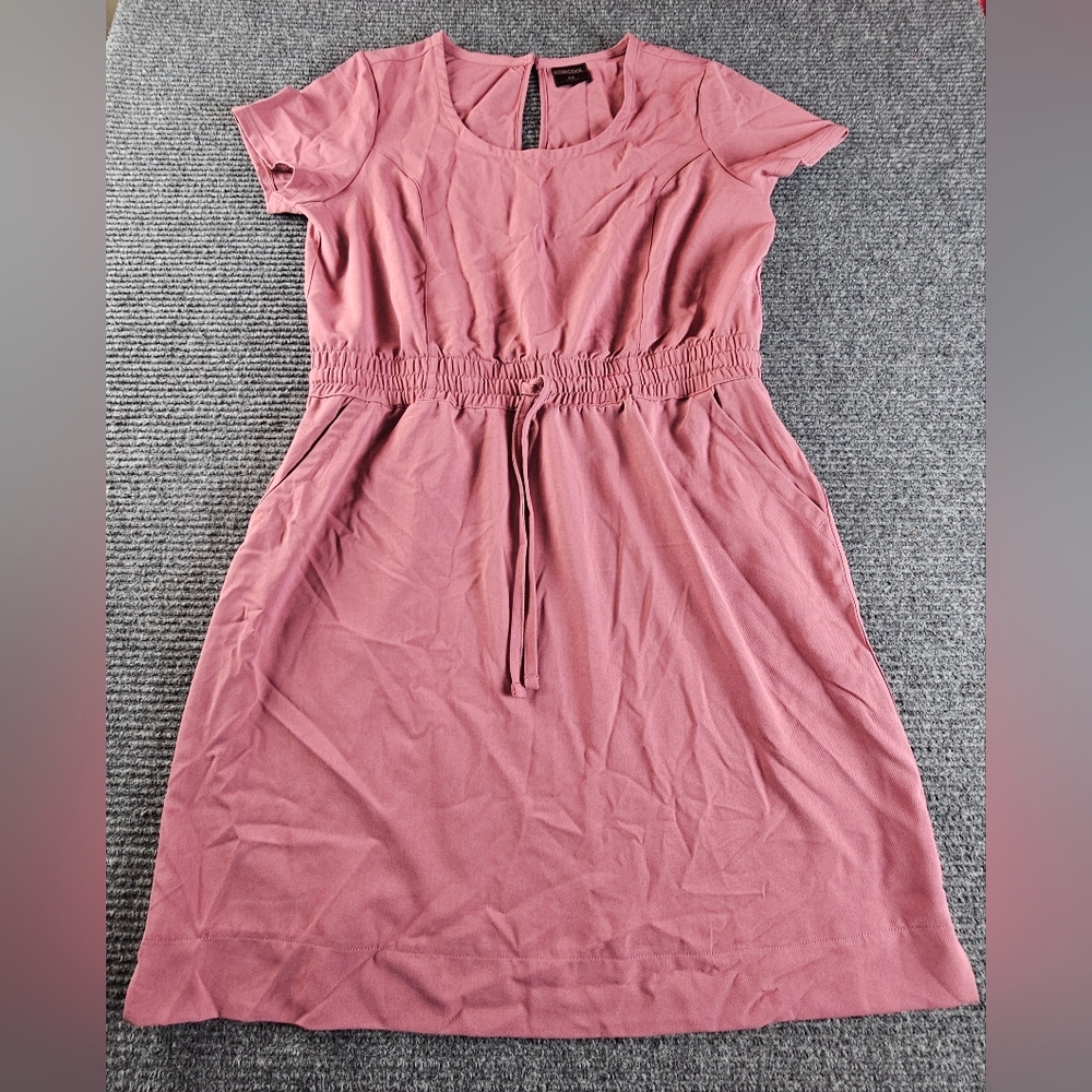 32 Degrees Cool Womens Medium Pockets Pink Dress Nwot